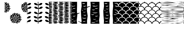 Peoni Patterns font preview